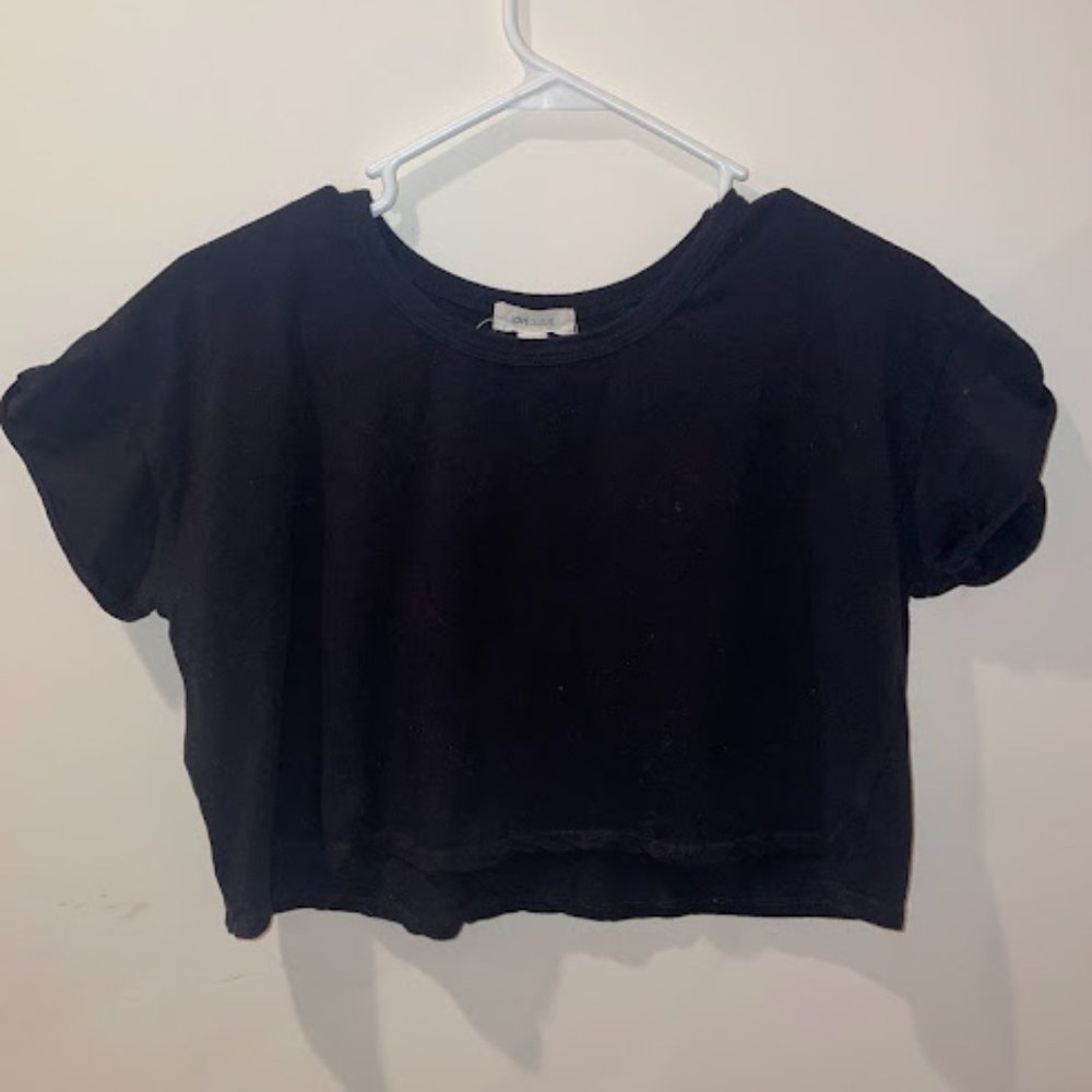 Women's Black Crop Top